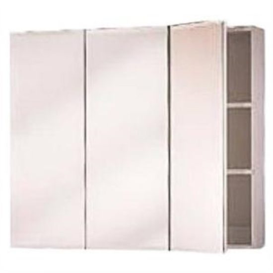 Zenith Frameless Beveled 23-5/8 In. W x 25-1/2 In. H x 4-1/2 In. D Tri-View Surface Mount Medicine Cabinet