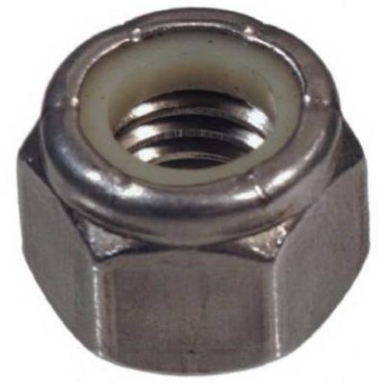 Hillman 5/16 In. 18 tpi Stainless Steel Course Thread Nylon Insert Lock Nut (50 Ct.)