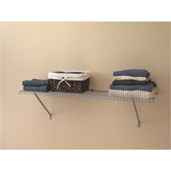ClosetMaid 3 Ft. W. x 12 In. D Ventilated Shelf Kit, Satin Chrome