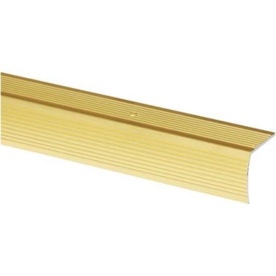 Do it Satin Gold 1-1/8 In. W x 36 In. L Aluminum Stairnose
