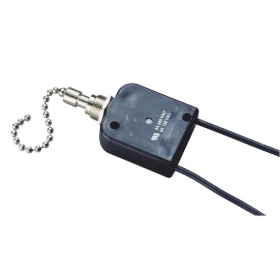 Gardner Bender SPST 72 In. Cord Single Throw Brushed Nickel Pull Chain Switch