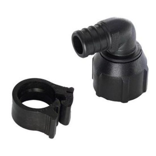 Flair-It PEXLock 3/4 In. x 3/4 In. FPT 90 Deg. Plastic Compression Female Swivel PEX Elbow (1/4 Bend)