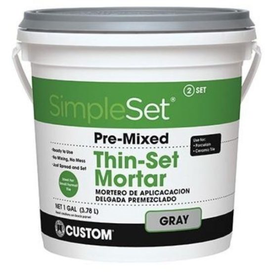 Custom Building Products SimpleSet Gallon Gray Pre-Mixed Thin-Set Mortar