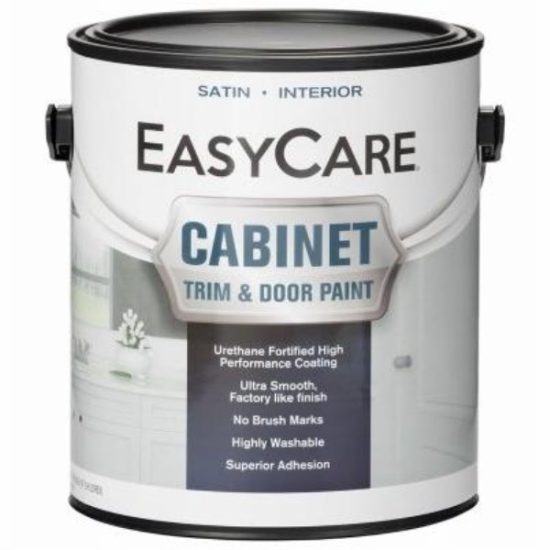 Cabinet Door & Trim Paint, Satin Finish, Tint Base, Acrylic Polyurethane, Gallon