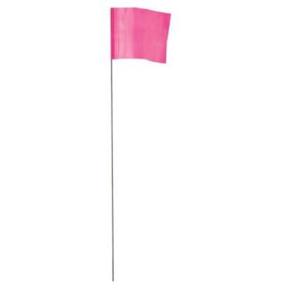 Empire 21 In. Steel Staff Pink Marking Flags