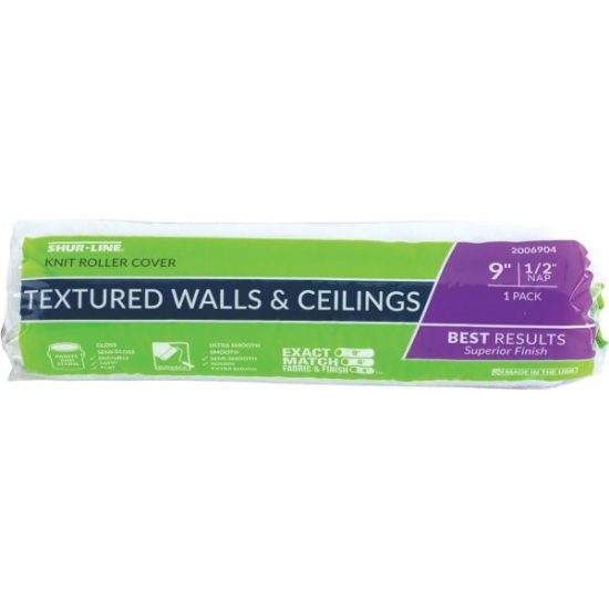 Shur-Line Shur-Flow 9 In. x 1/2 In. Paint & Primer Knit Fabric Roller Cover