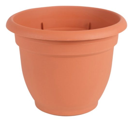Bloem Ariana 13.75 In. H. x 16 In. Dia. Plastic Self Watering Terracotta Planter