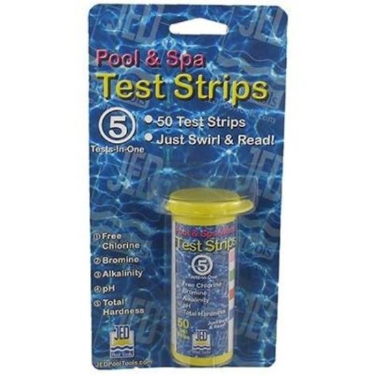 JED Pool and Spa 5 Tests-In-One Strips 50 Ct.