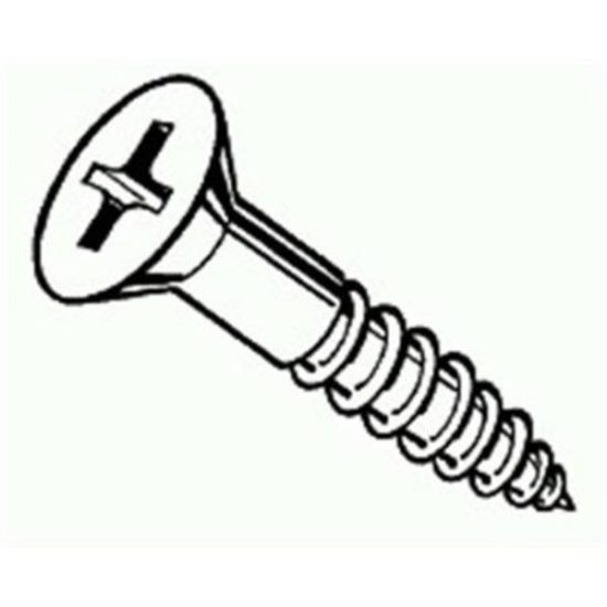 Wood Screw Ph Fl 6x3/4  100/Pk