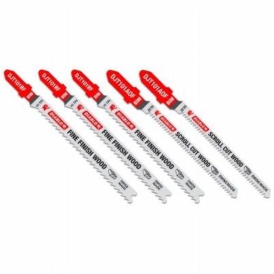 Diablo T-Shank 3-1/4 In. x 14 TPI Bi-Metal Jig Saw Blade for Laminate Cutting (5-Piece)