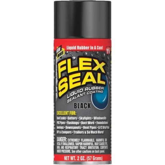 FLEX SEAL 2 Oz. Mini Spray Rubber Sealant, Black
