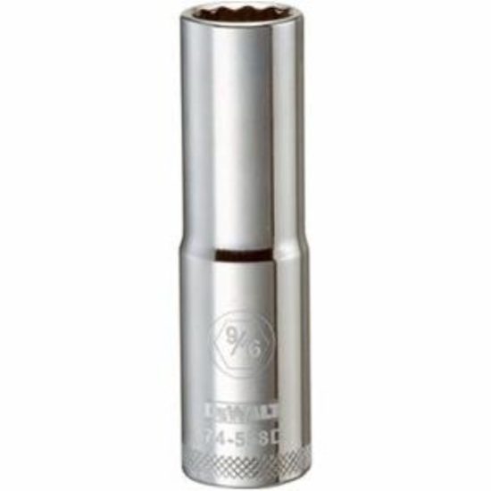 SAE Socket, Deep, 12-Point, 9/16-In., 1/2-In. Drive