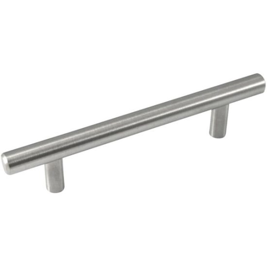 Laurey 5 In. Center-To-Center Brushed Satin Nickel Builders Steel Plated T-Bar Pull