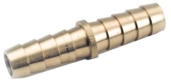 Anderson Metals 3/8 In. ID x 3/8 In. ID Brass Hose Barb Union