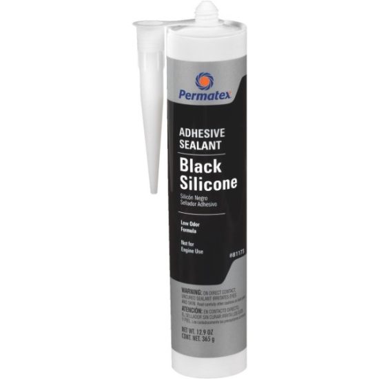 Permatex 11 Oz. Black Silicone Adhesive Sealant