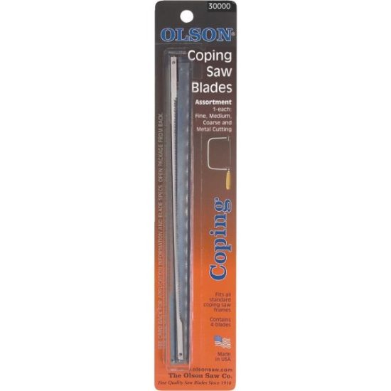 Olson 6-1/2 In. Coping Saw Blade Assortment (4-Pack)