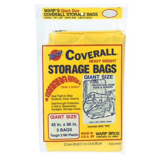 Warp's Coverall 45 In. x 96 In. Heavyweight Storage Bag (3-Count)