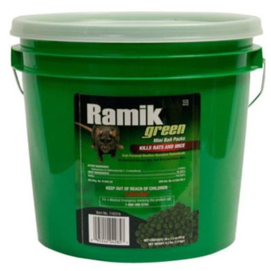 Ramik Green Pellet Bait Pack Rat And Mouse Poison (45-Pack)