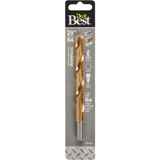 Do it Best 29/64 In. Titanium Drill Bit