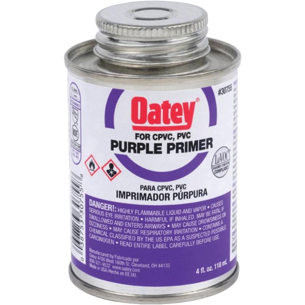 Oatey 4 Oz. Purple Pipe and Fitting Primer for PVC/CPVC