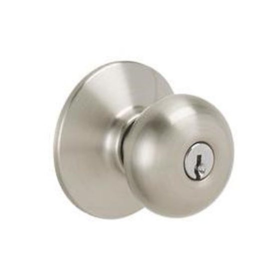 Schlage Plymouth Satin Nickel Entry Door Knob