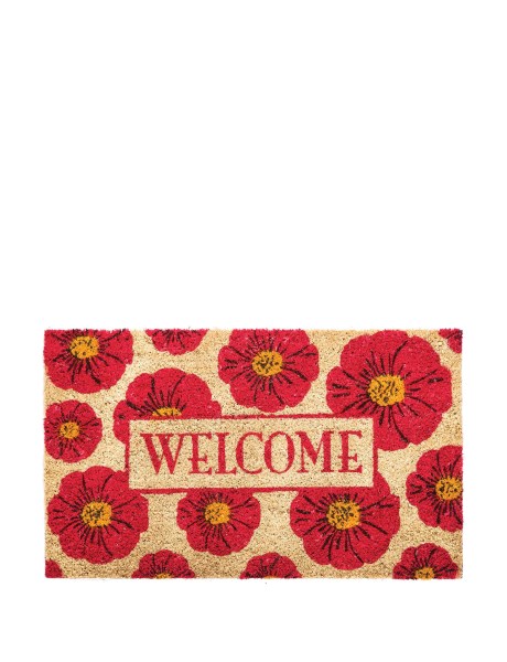 Evergreen Enterprises, Inc Floral Welcome Coir Doormat