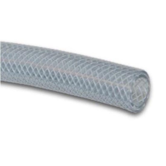 Abbott Rubber 1 In. x 3/4 In. x 75 Ft. Clear T12 Braided PVC Tubing, Bulk Spool