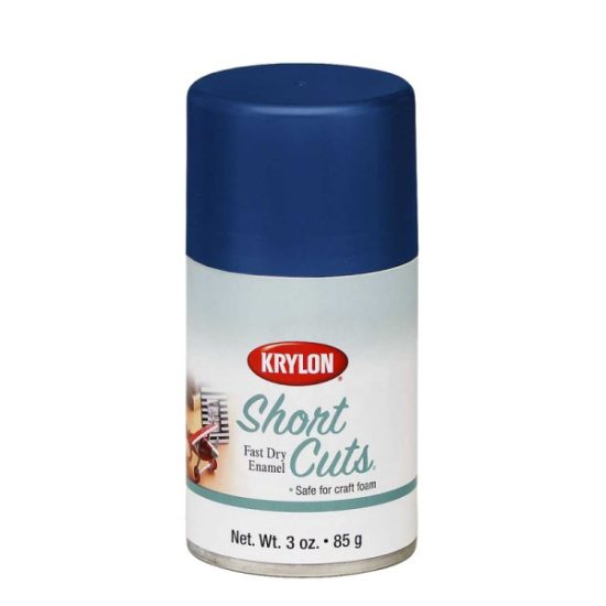 Krylon Short Cuts 3 Oz. High-Gloss Enamel Spray Paint, Forever Blue