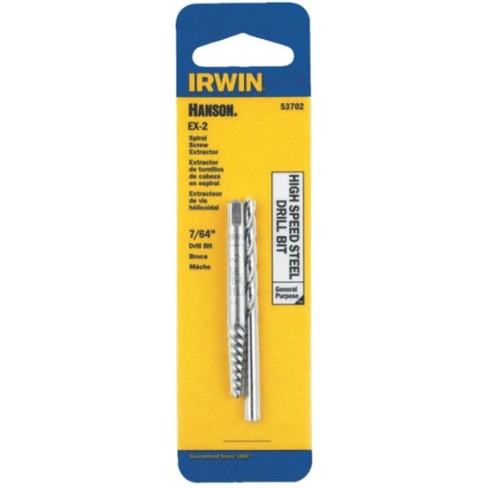 Century Drill & Tool #2 Spiral Flute Screw Extractor & Drill Bit Combo