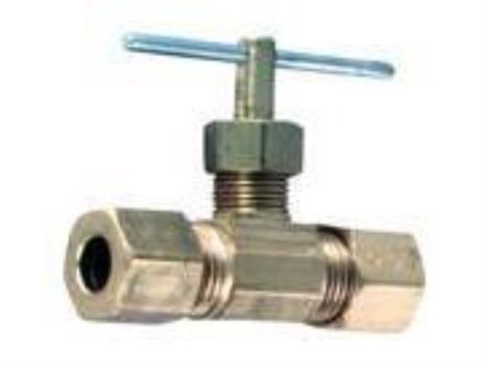 Do it 1/4 In. Tube x 1/4 In. Tube Brass Straight Needle Valve