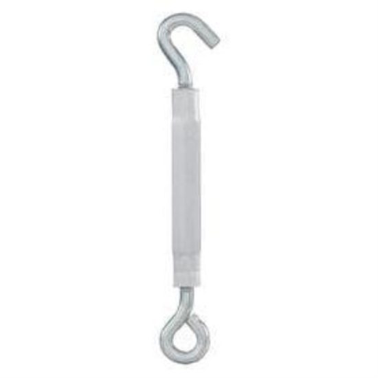 National 1/4 In. x 7-1/2 In. Zinc Hook & Eye Turnbuckle