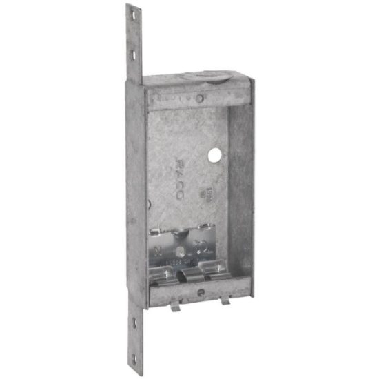 Raco 1-Gang Steel Welded Pryout Wall Box