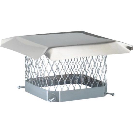 Shelter 13 In. x 13 In. Stainless Steel Single Flue Chimney Cap