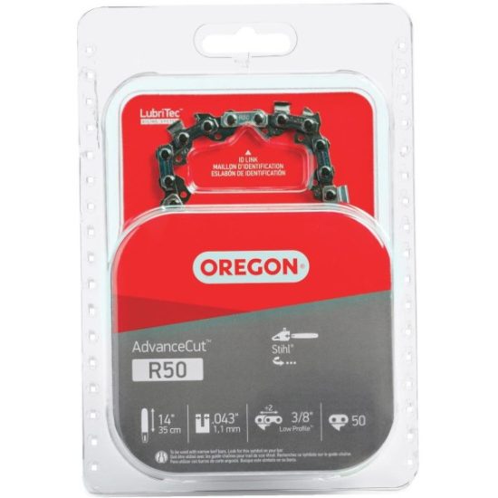 Oregon AdvanceCut LubriTec R50 14 In. 3/8 In. Low Profile 50 Link Chainsaw Chain