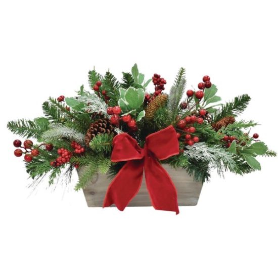 Rebekah's Winter Cottage 13.5 In. PVC Holiday Decoration