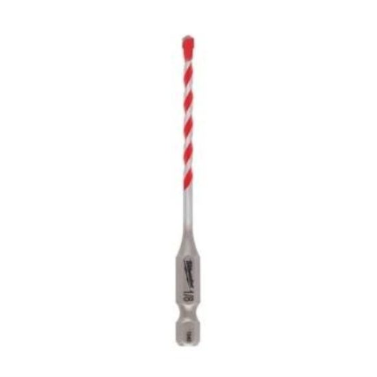Milwaukee SHOCKWAVE 1/8 In. x 3 In. Carbide Masonry Drill Bit