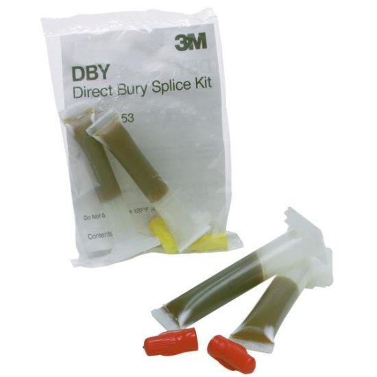 3M 600V Yellow 18 AWG to 10 AWG Underground Wire Splice Kit