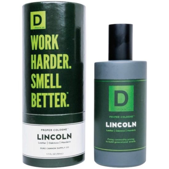 Duke Cannon 1.7 Oz. Lincoln Leather & Oakmoss Proper Cologne