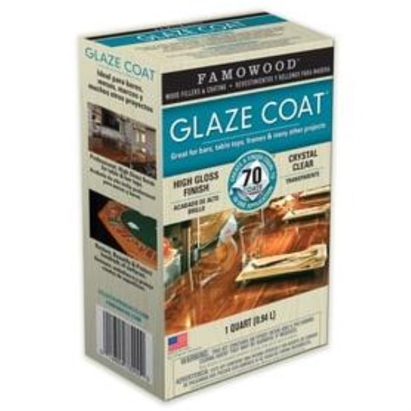 FAMOWOOD GLAZE COAT 32 Oz. High-Gloss Pour On Finish