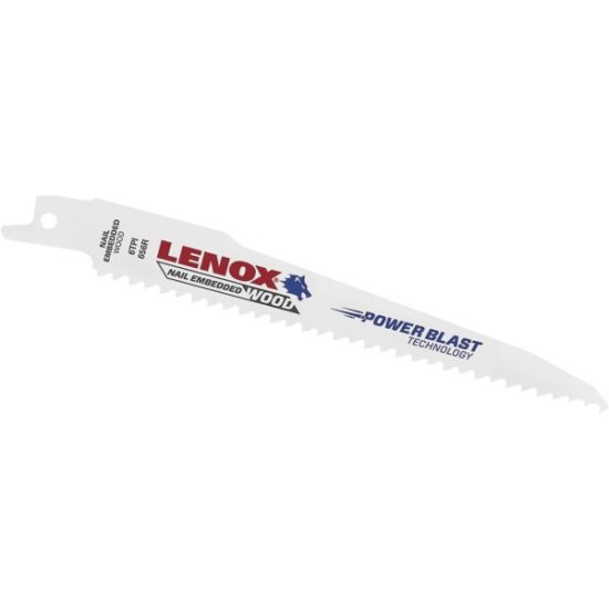 Lenox 6 In. 6 TPI Wood w/Nails Reciprocating Saw Blade