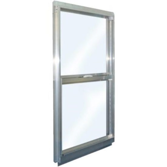 Croft Series 90 31 In. W. x 59 In. H. Mill Finish Aluminum Single Hung Window