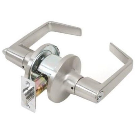 Tell Satin Chrome Entry Door Lever