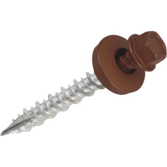 Acorn International 1-1/2 In. Washered Brown Framing Screw (250 Ct.)