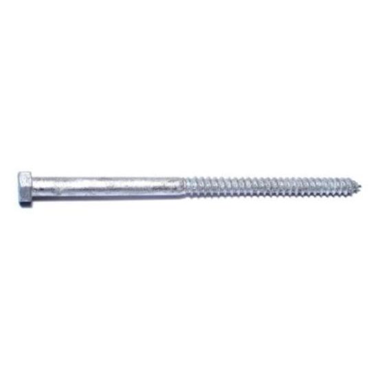 3/8  x 7  Hot Dip Galvanized Steel Hex Head Lag Screws HLSHS-447 (50 pcs.)