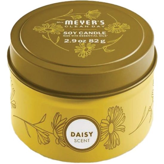 Mrs. Meyer's Clean Day 2.9 Oz. Daisy Small Tin Soy Candle