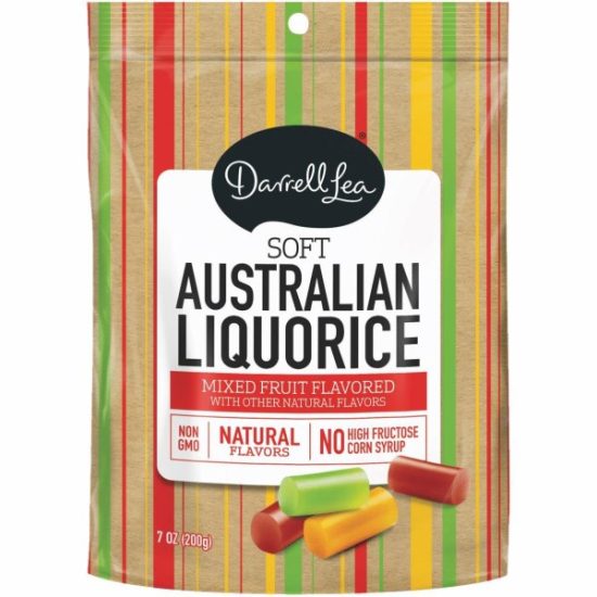 Darrell Lea Strawberry, Green Apple, & Mango Flavor 7 Oz. Soft Australian Liquorice