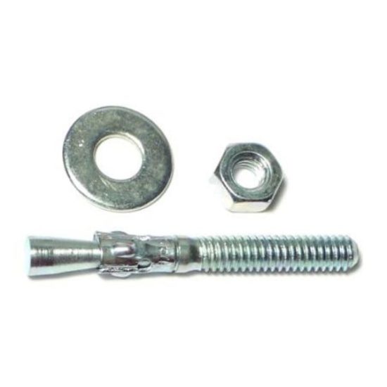 1/4  x 2-1/4  Zinc Plated Steel Concrete Wedge Stud Anchor Bolts WAS-072