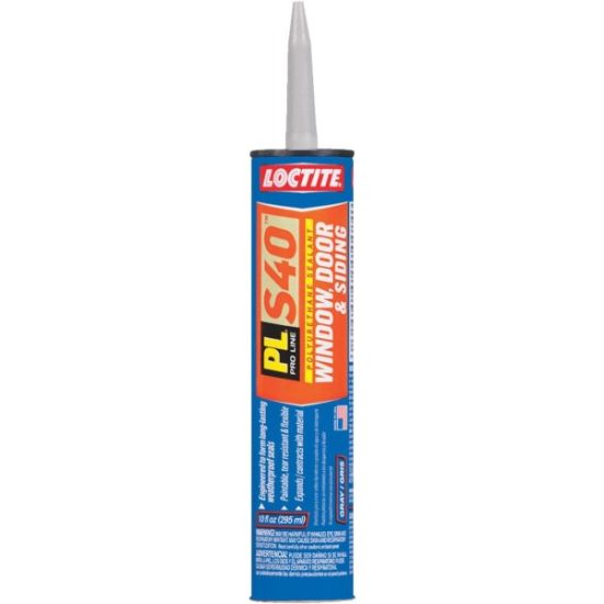 Loctite PL S40 10 Oz. Polyurethane Window, Door, & Siding Sealant, Gray