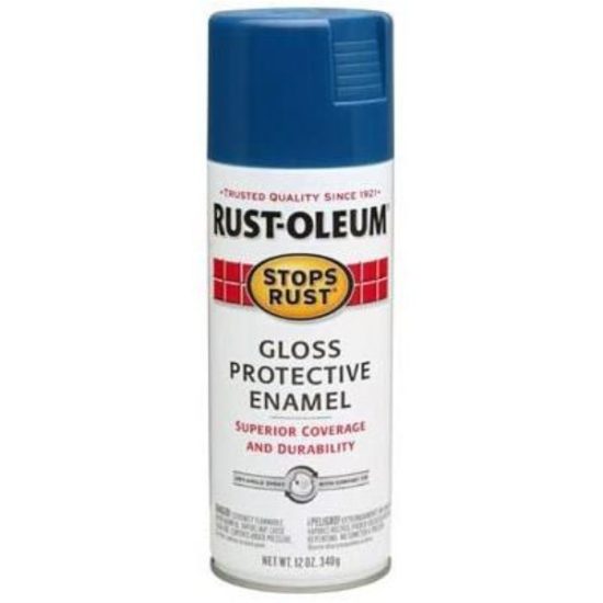 Rust-Oleum Stops Rust Royal Blue Gloss 12 Oz. Anti-Rust Spray Paint