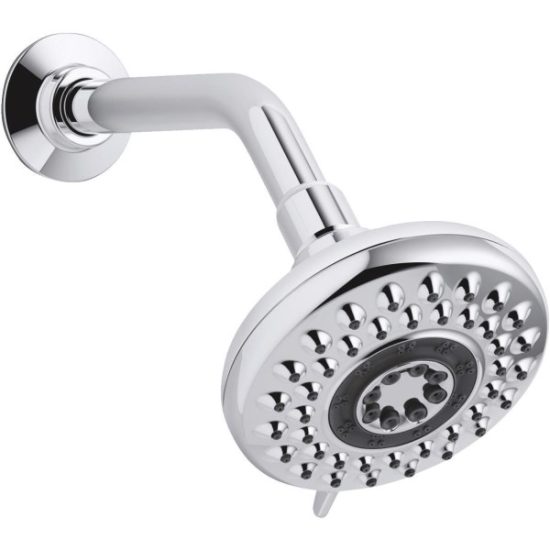 Kohler Enlighten 5-Spray Multifunction 1.75 GPM Fixed Showerhead, Chrome